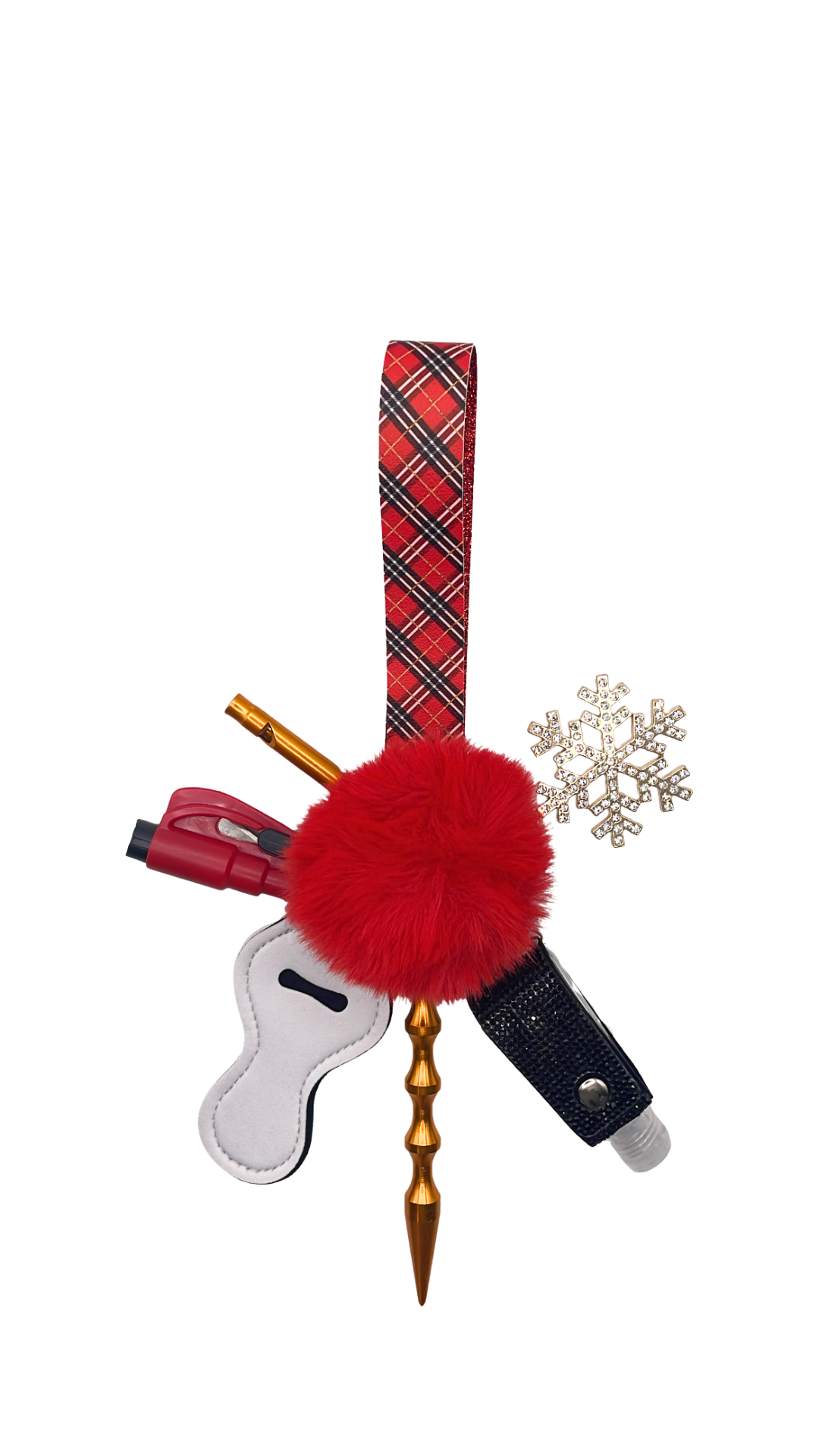 Festive Flannel Keychain