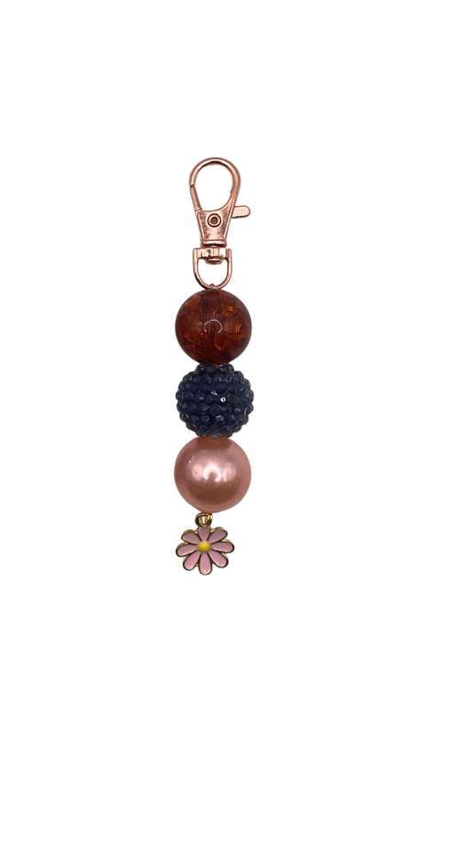 Floral Delight Beaded Charm
