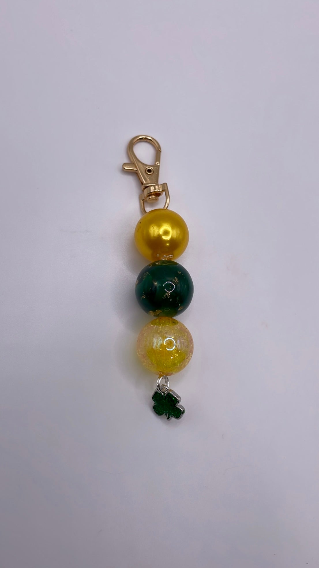 St Patricks Day Beaded Charm