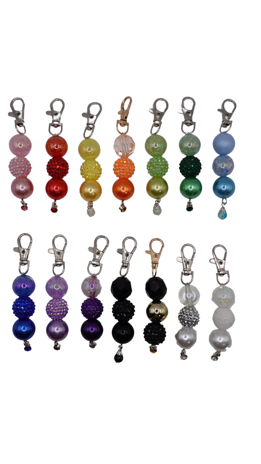 Glitter Beaded Charms