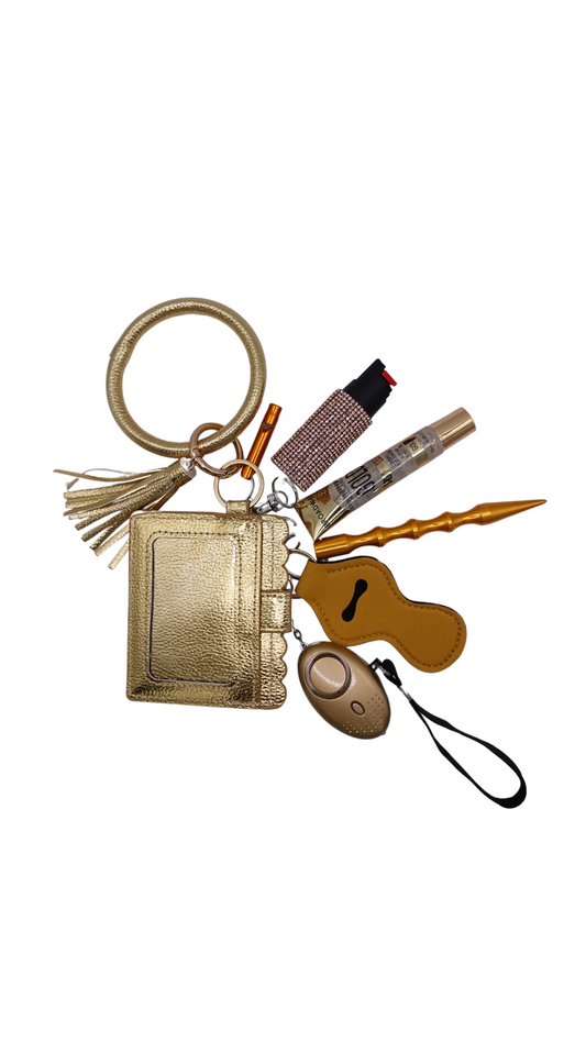 Golden Girl Wallet Keychain