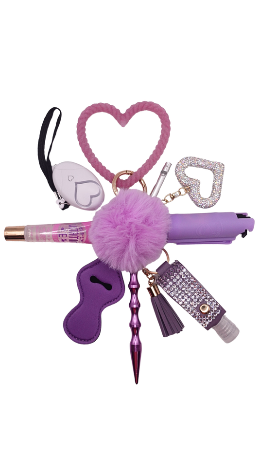 Lavender Twist Keychain