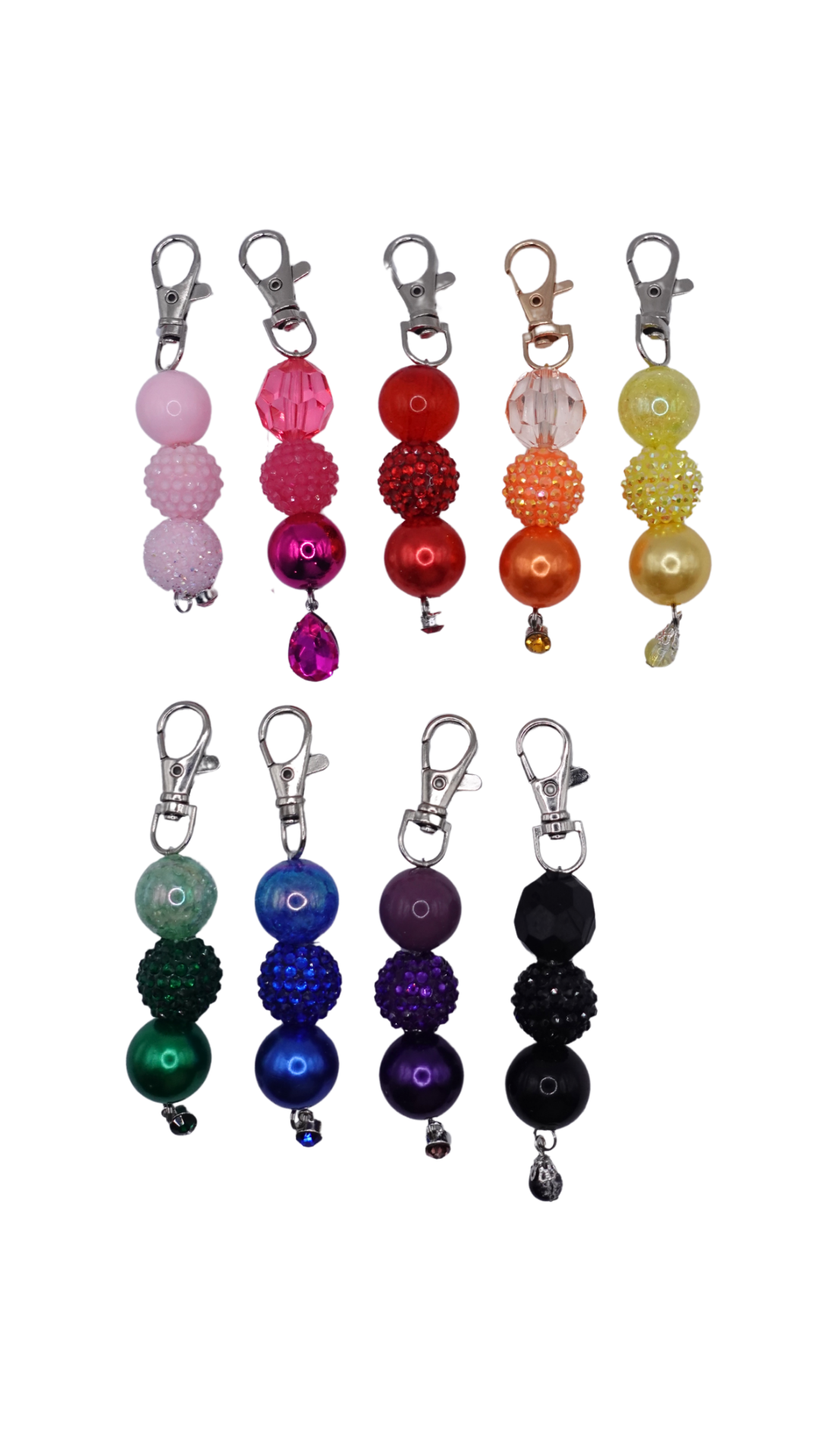 Glitter Beaded Charms