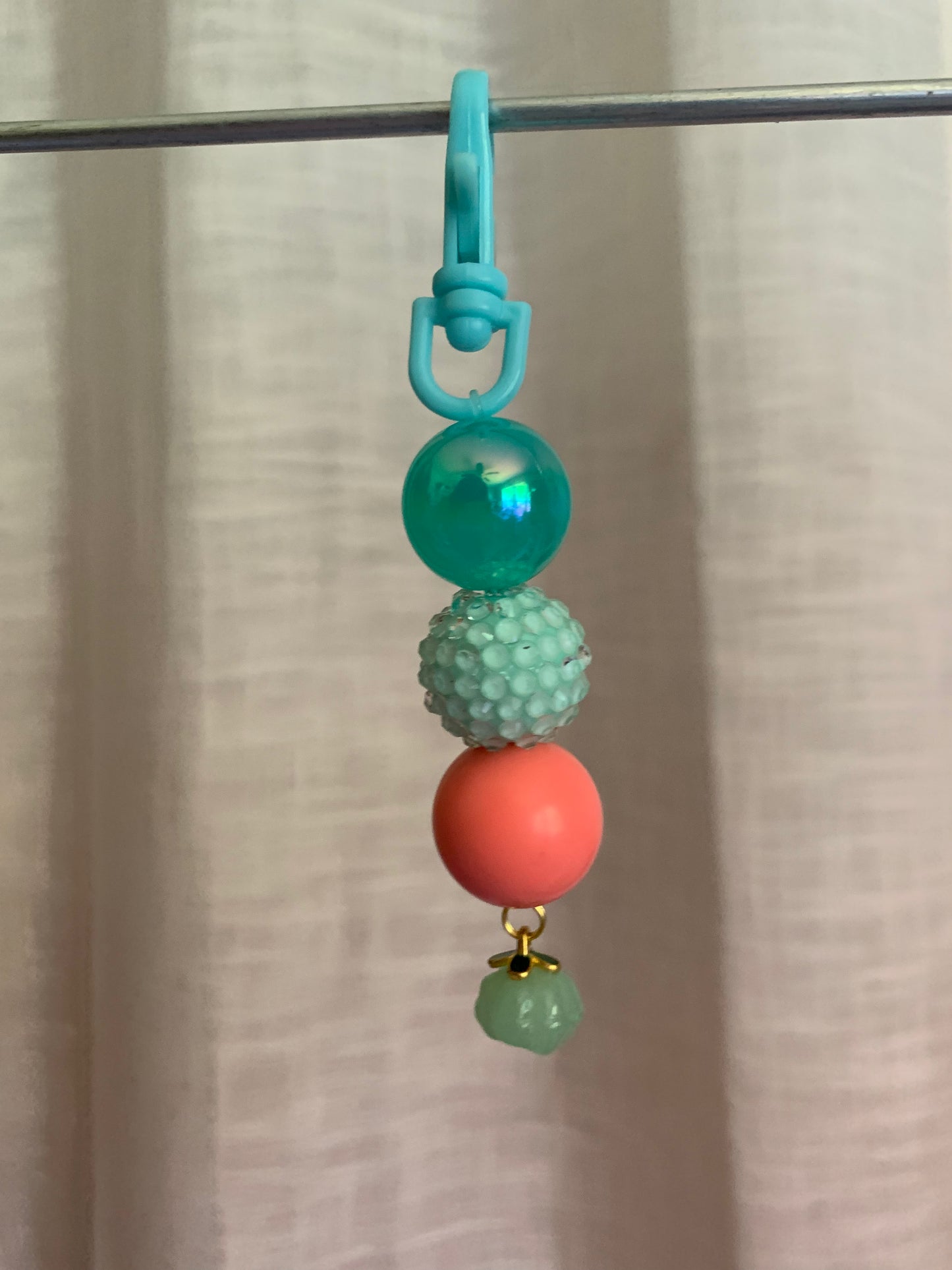 Pastel Pumpkin Beaded Charm