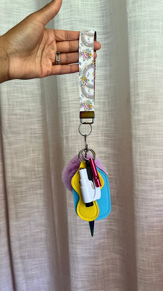 Rainbow bloom Keychain