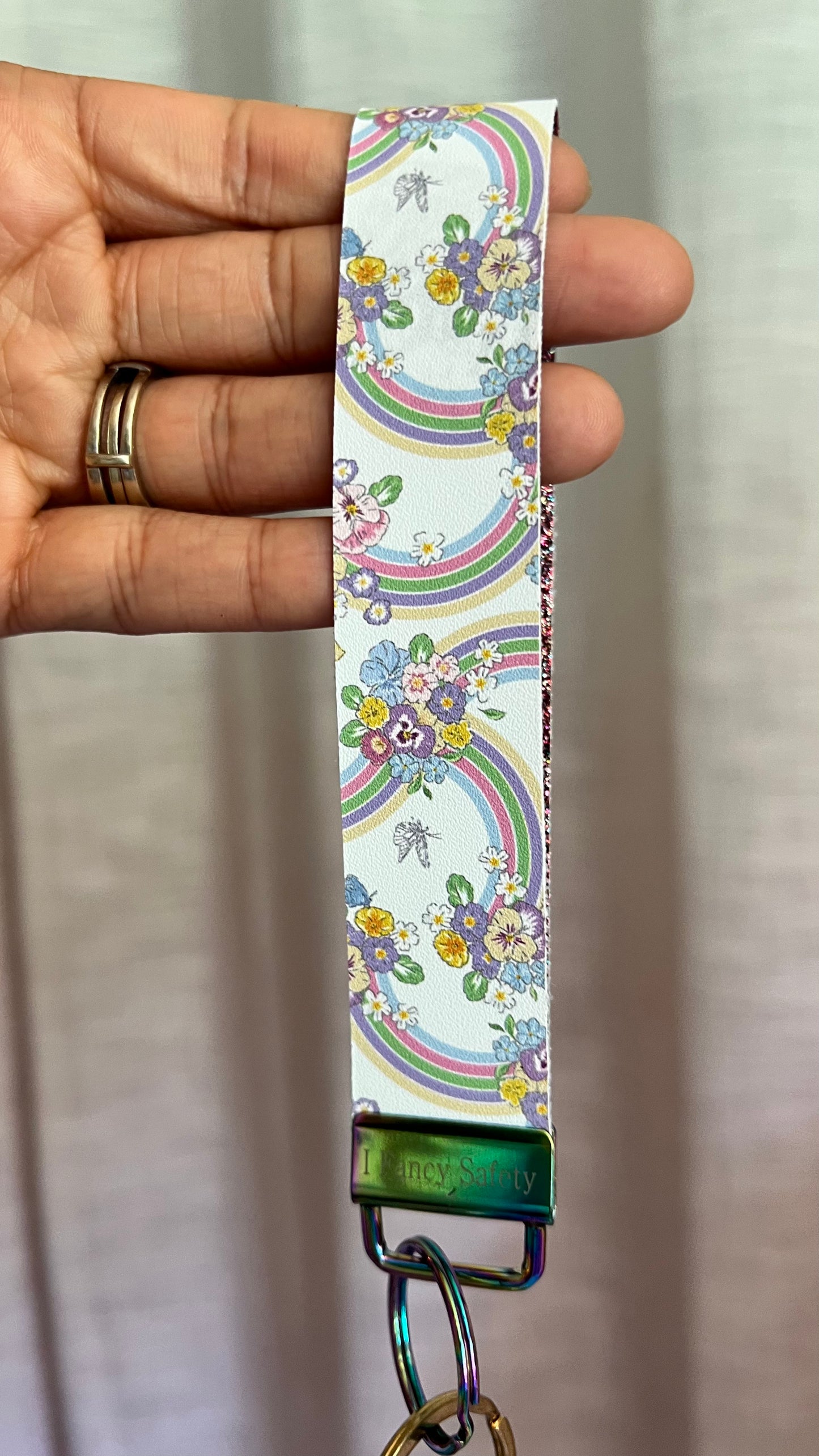 Rainbow bloom Keychain