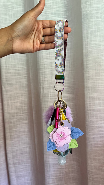 Rainbow bloom Keychain
