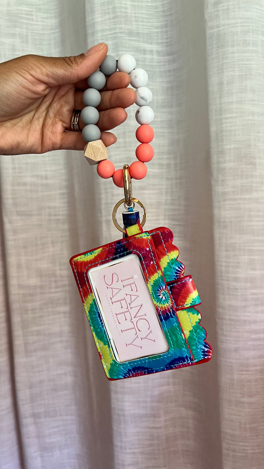 Tie Dye Beaded Wallet