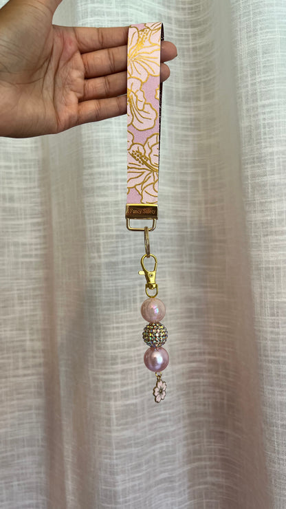 Golden Hibiscus Wristlet
