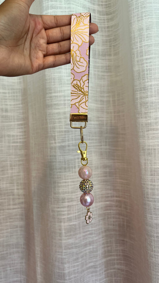 Golden Hibiscus Wristlet