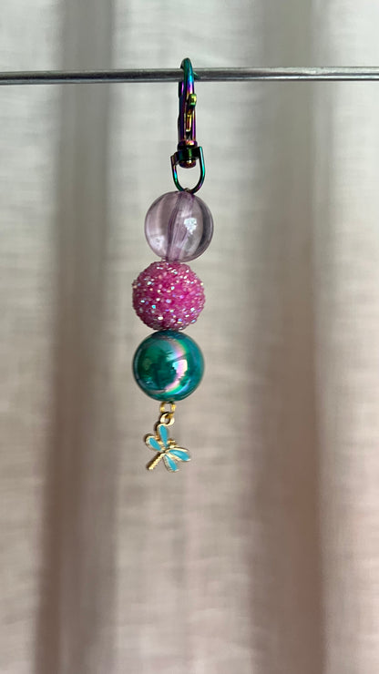 Dragonfly Fields Beaded Charm