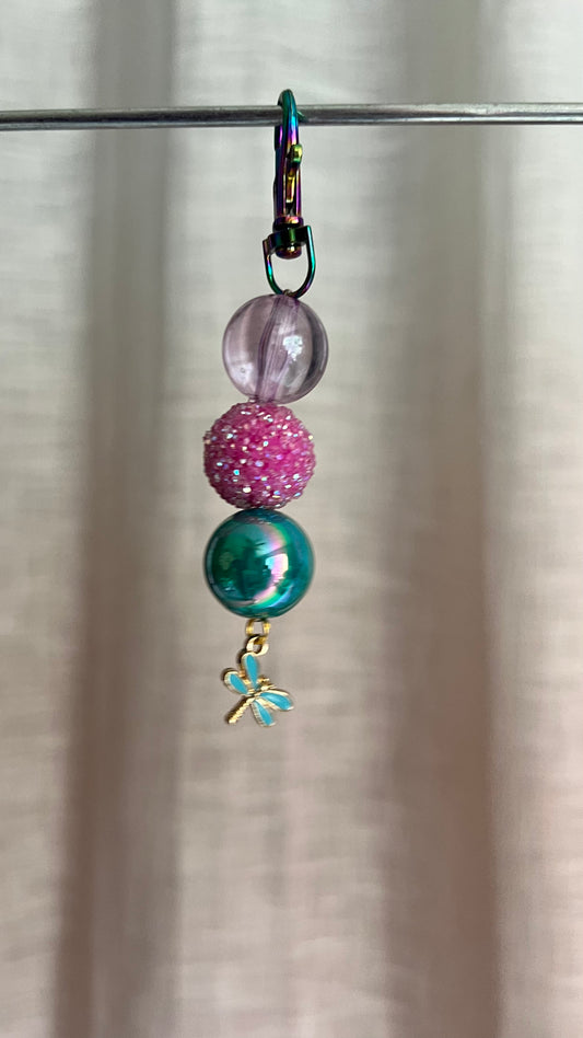 Dragonfly Fields Beaded Charm