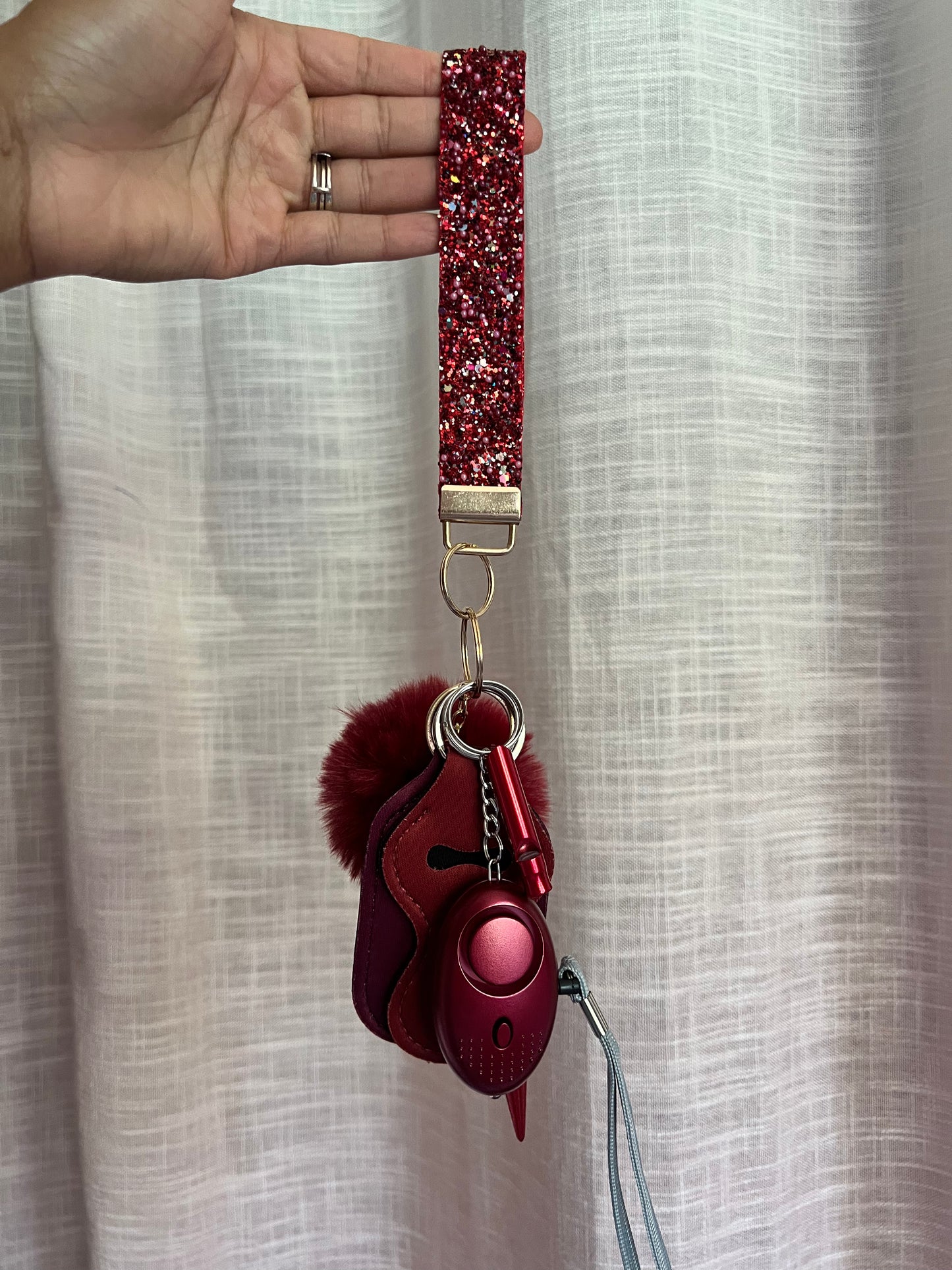 Red Sapphire Keychain