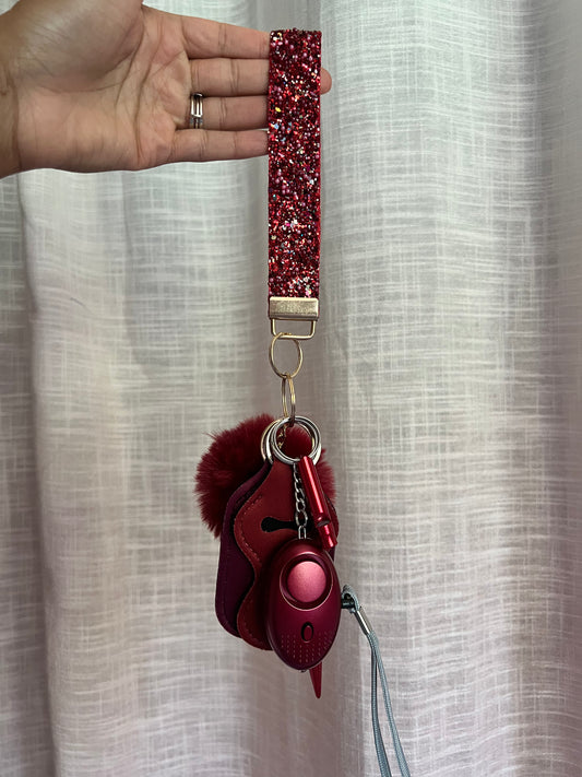 Red Sapphire Keychain