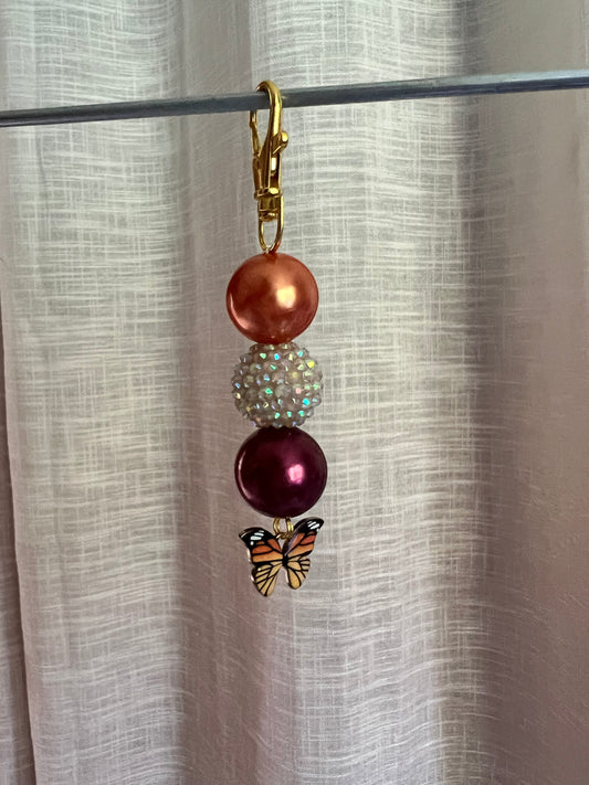 Royal Monarch Beaded Charm