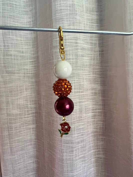Autumn Bloom Beaded Charm