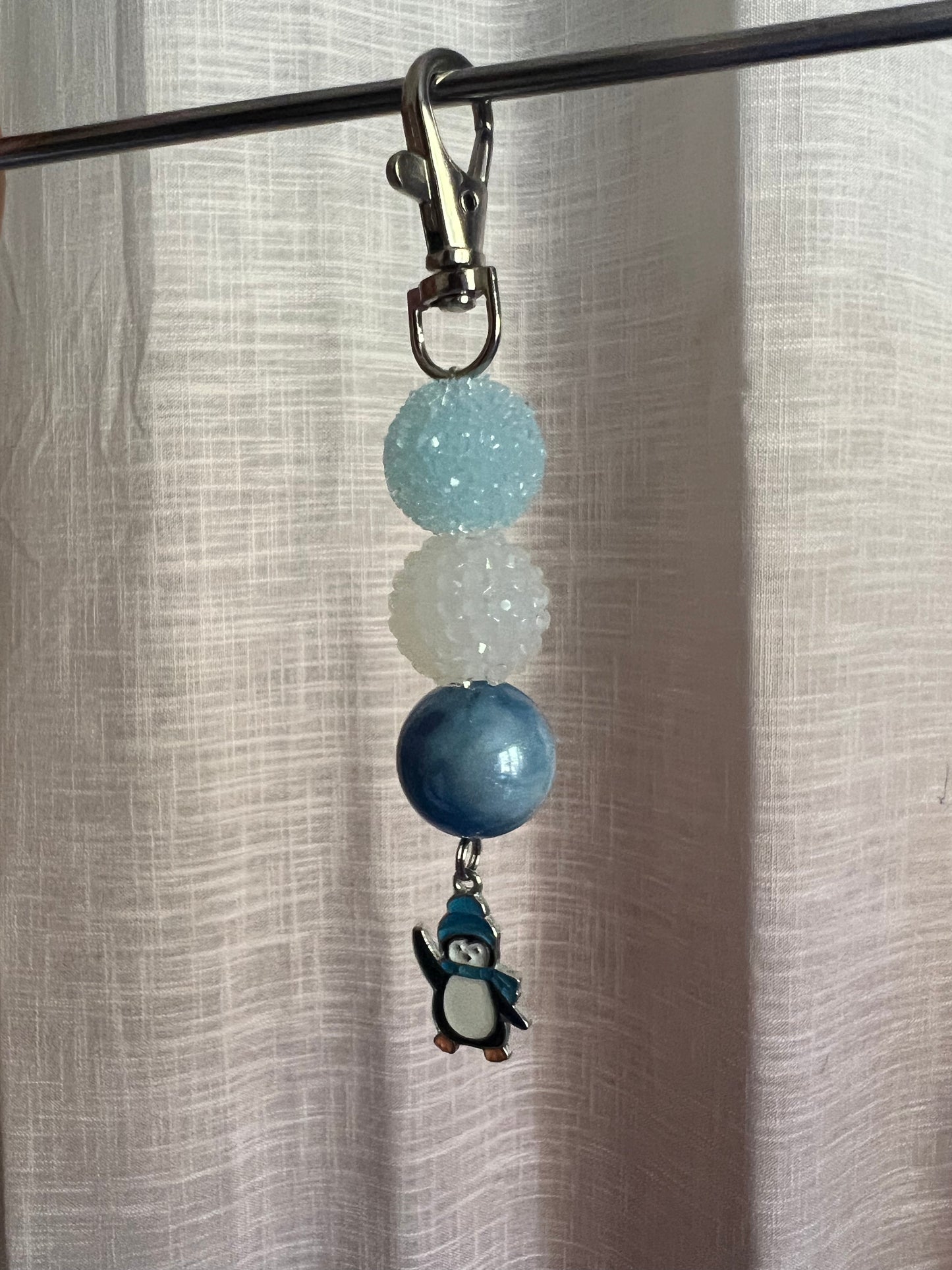 Snow Blitz Beaded Charm