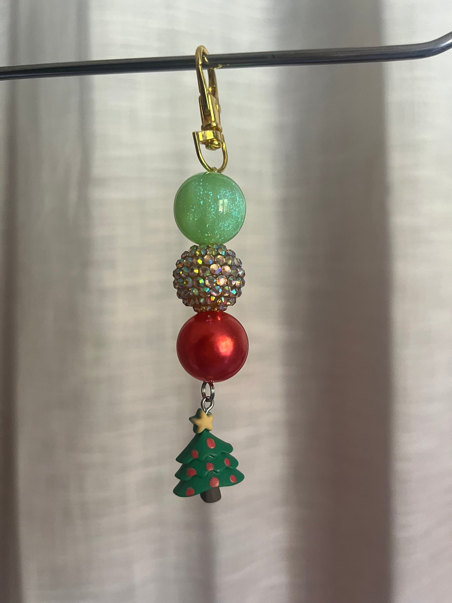 Santa's Snacks Beaded Charm