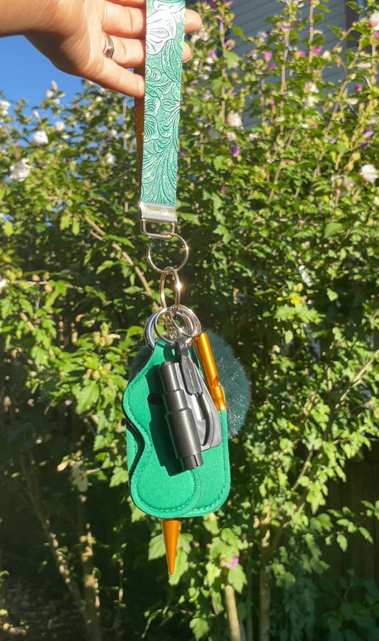 Emerald Bloom Keychain