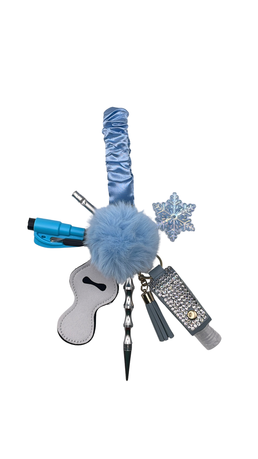 Ice Queen Scrunchie Keychain