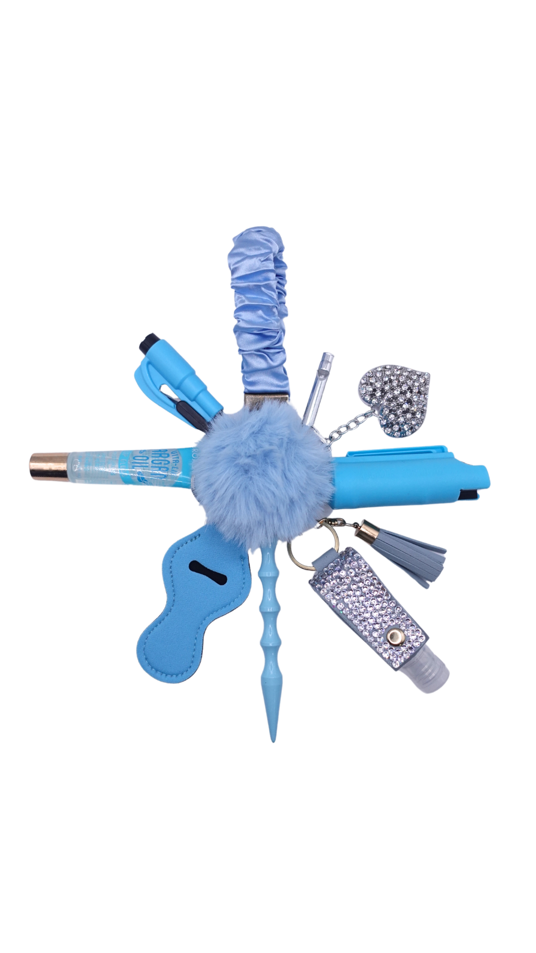 Ice Queen Scrunchie Keychain