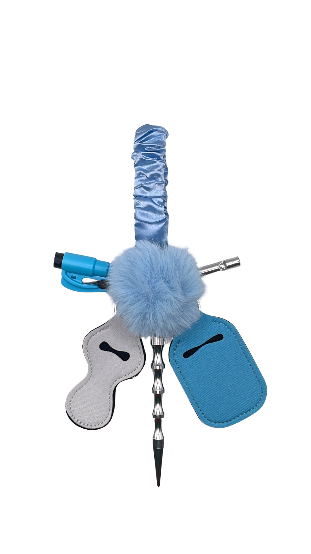 Ice Queen Scrunchie Keychain