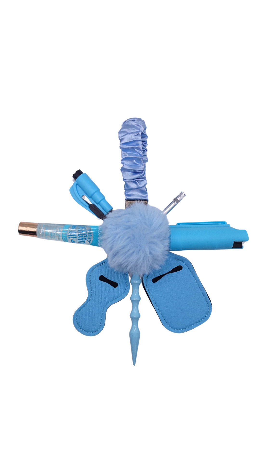 Ice Queen Scrunchie Keychain