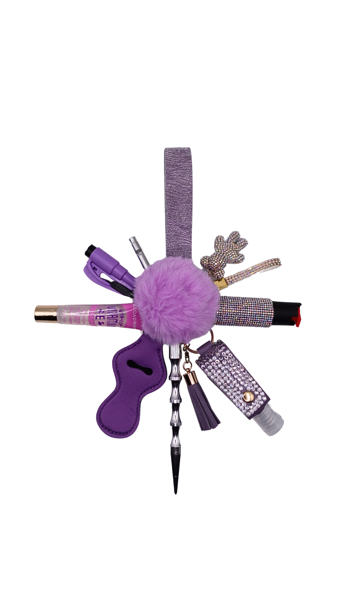 Lavender Shimmer Keychain