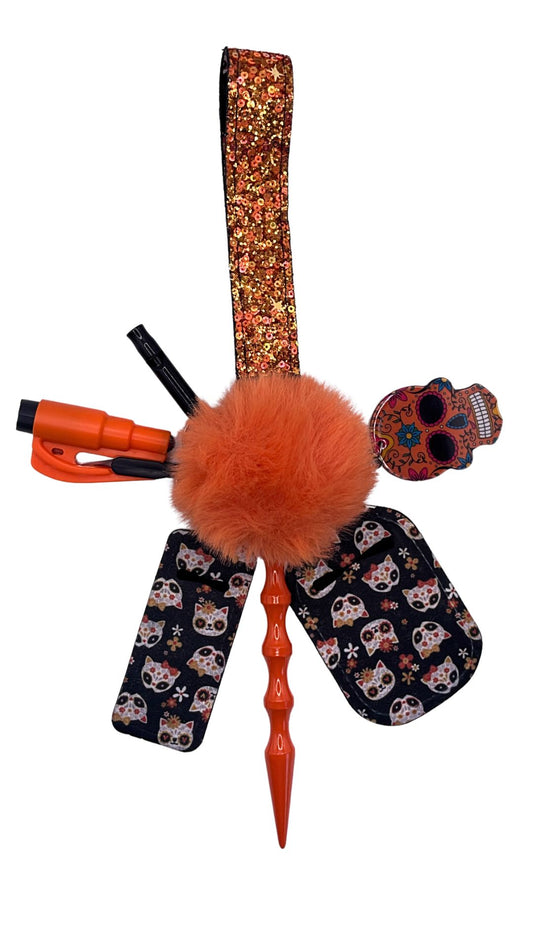 Naranja Skull Keychain