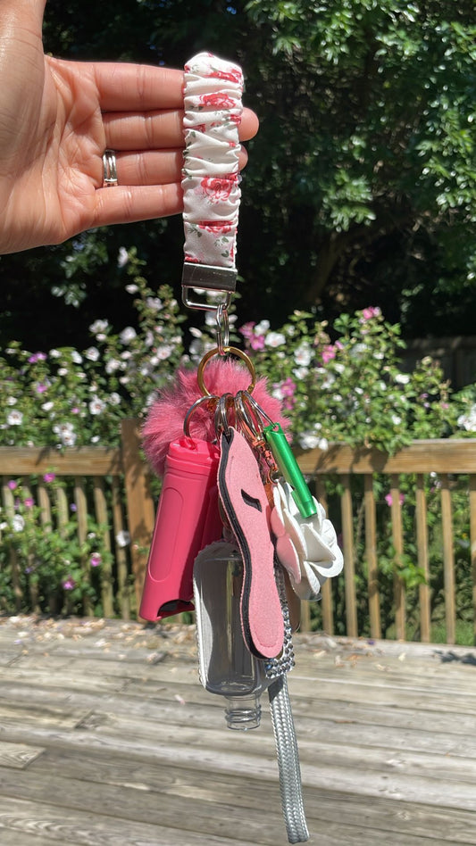 Petals & Vines  Scrunchie Keychain