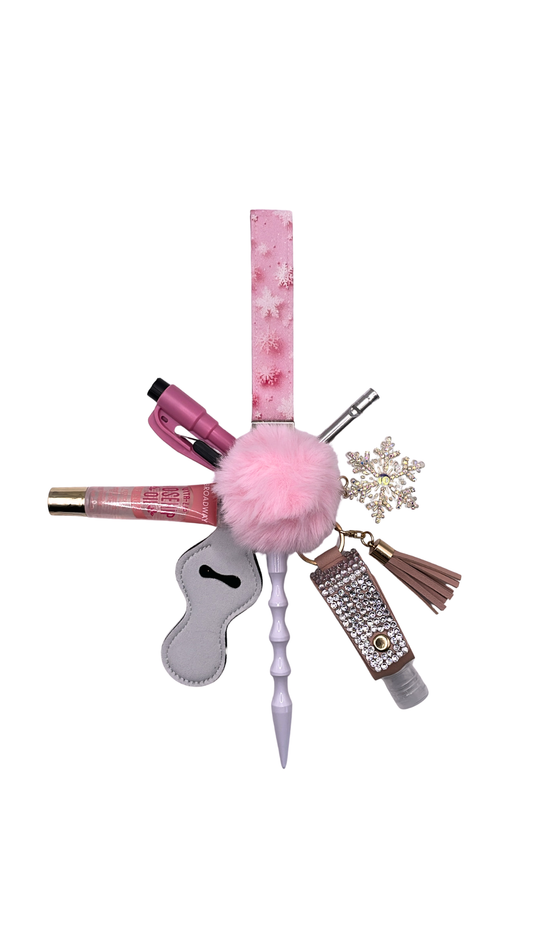 Pink Frost Keychain