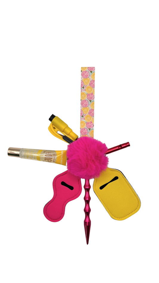 Pink Lemonade Keychain