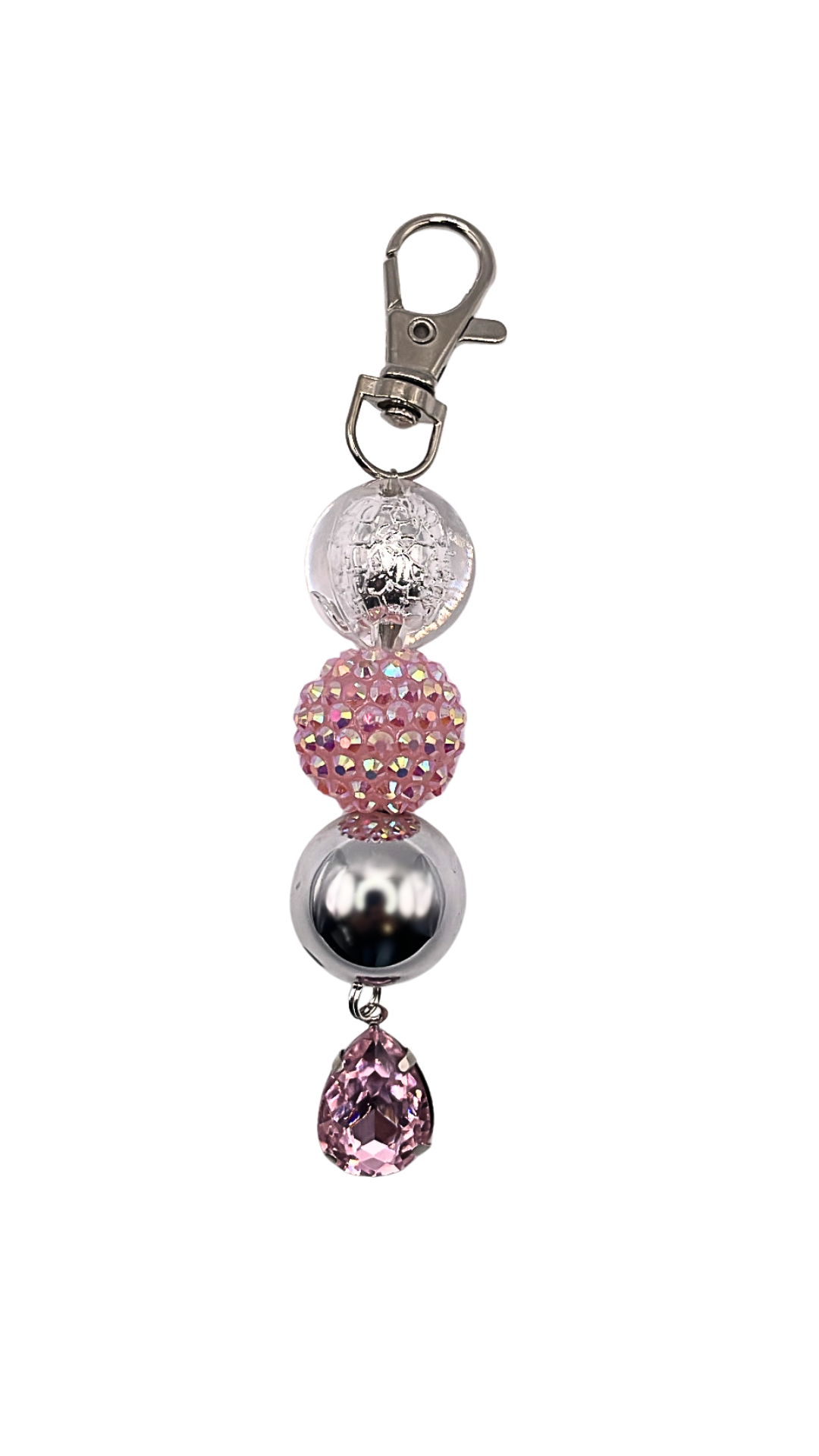 Pink Tiffany Beaded Charm