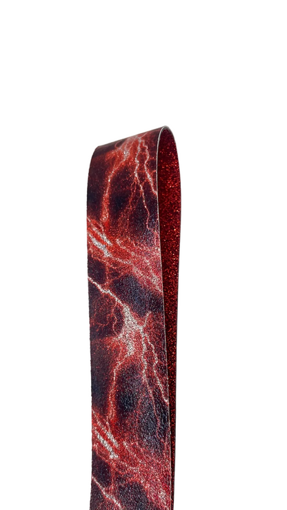 Red Lightning Bolt Keychain