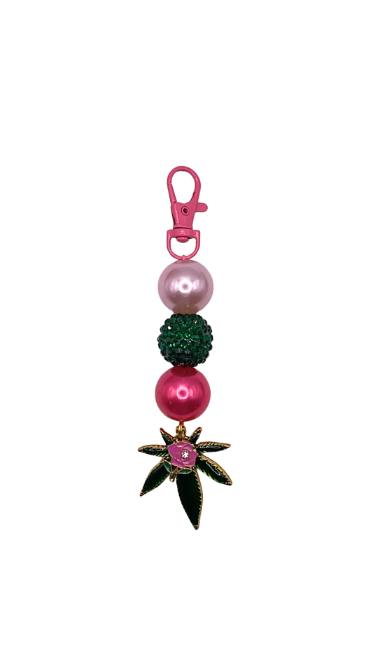 Rose Bud Beaded Charm