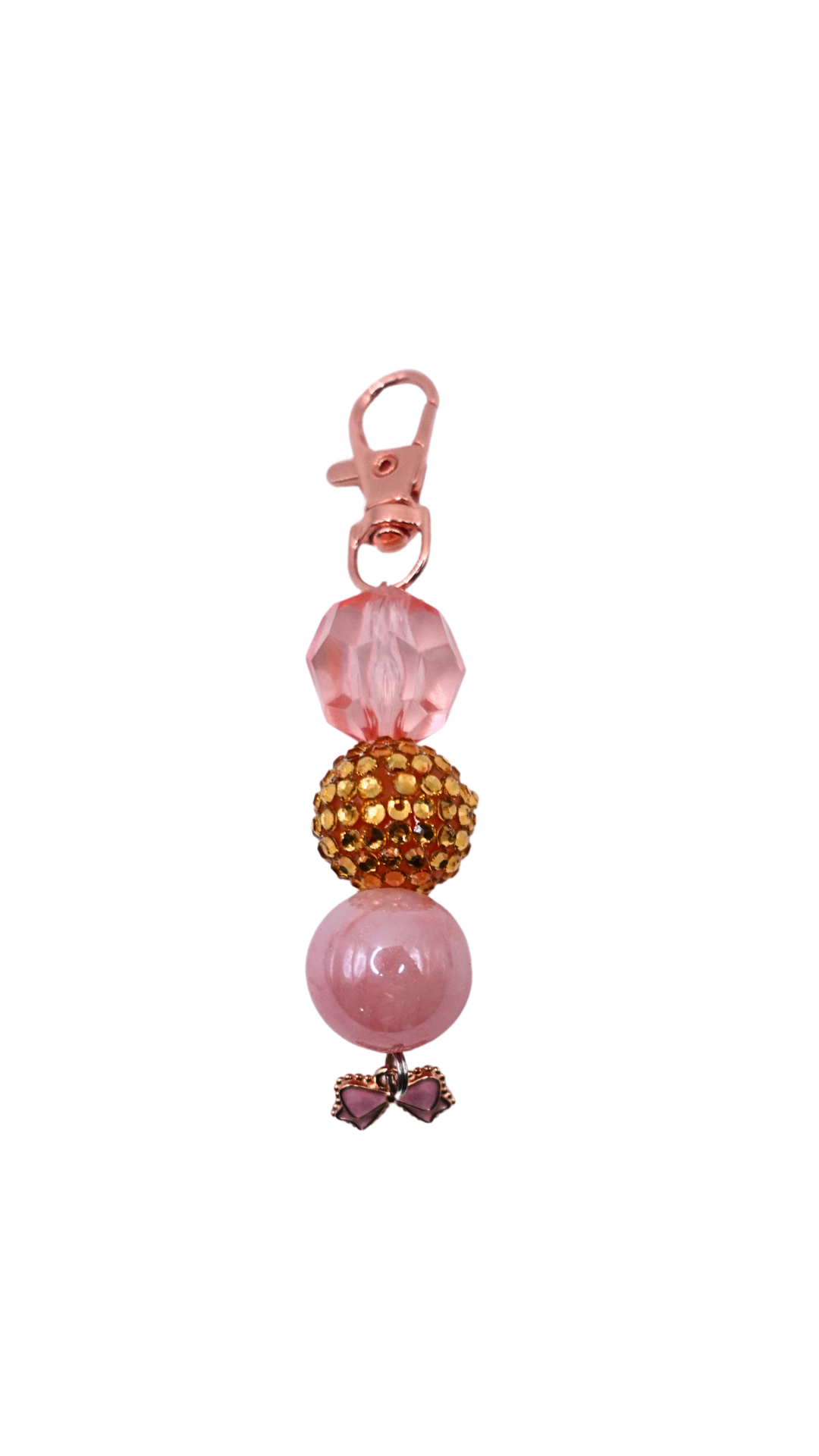 Radiant Rose Beaded Charm