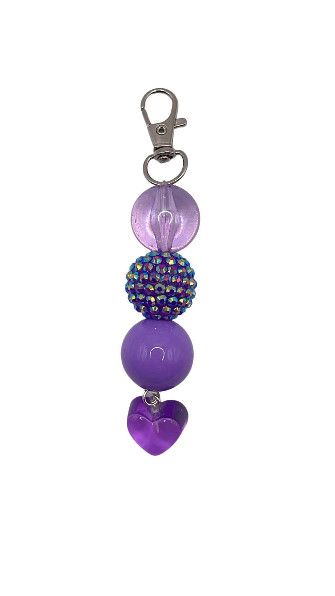 Purple Reign Beaded Charm