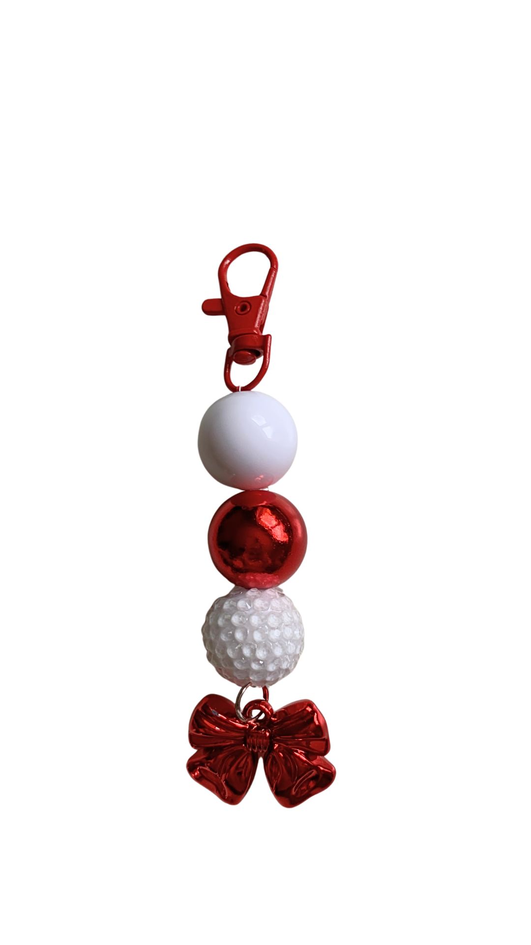 Scarlet Coquette  Beaded Charm