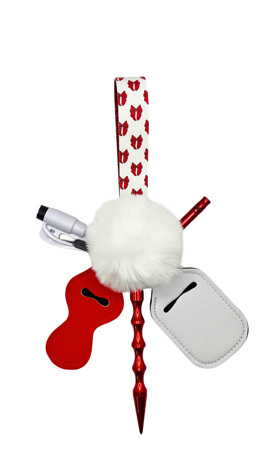 Scarlet Coquette Keychain
