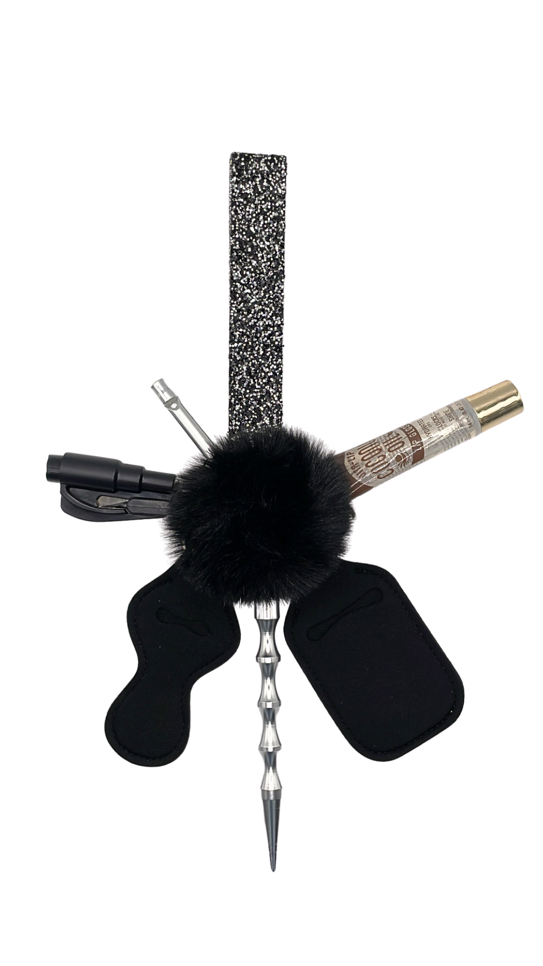 Shimmering Ebony Keychain