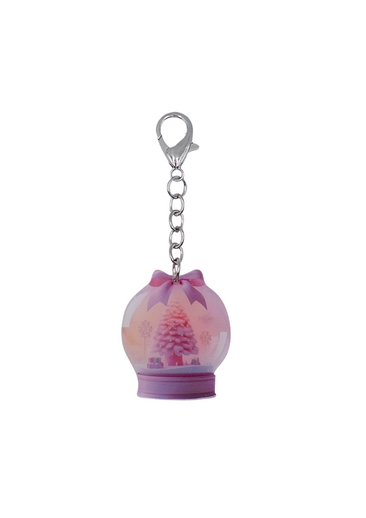 Pink Snow Globe Charm