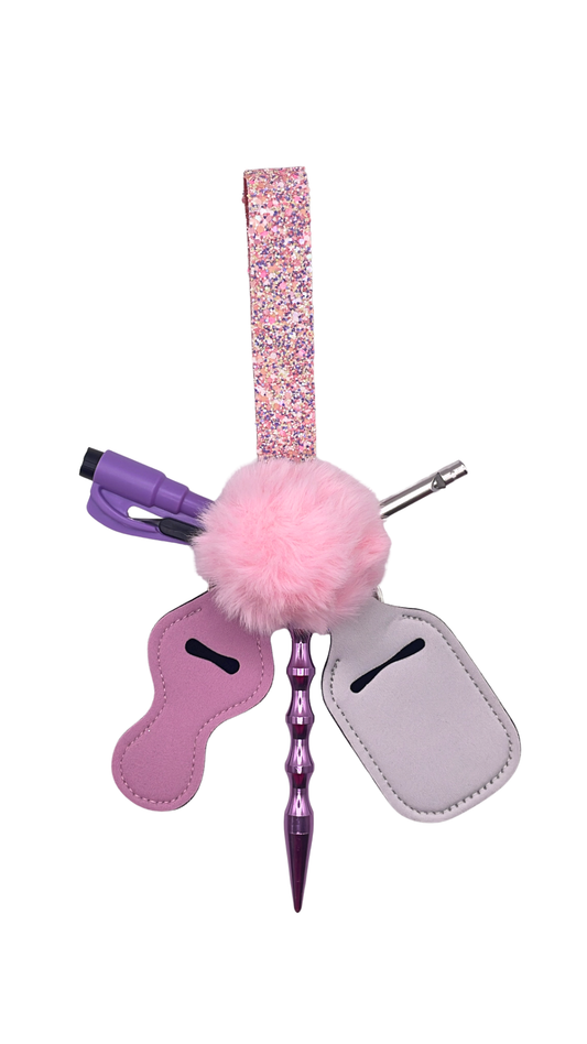 Spring Bling Confetti Keychain