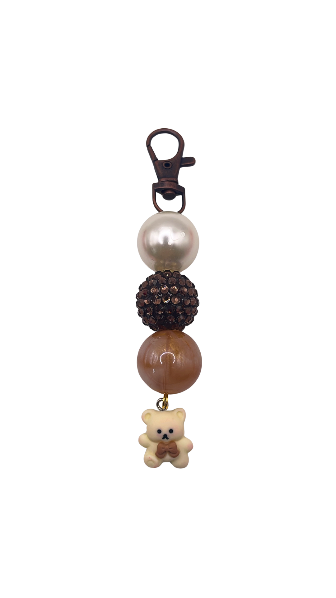 Teddy Graham Beaded Charm