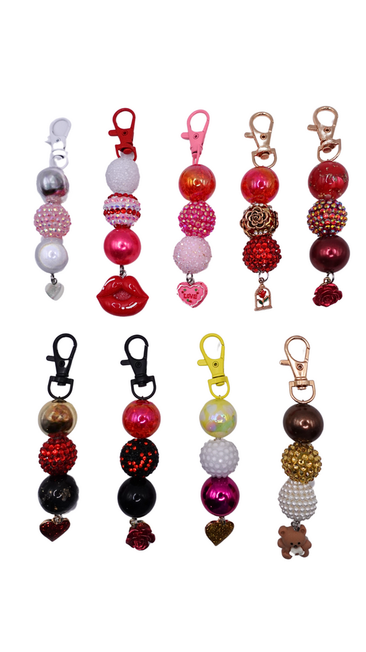 Valentine's Day Beaded Charms