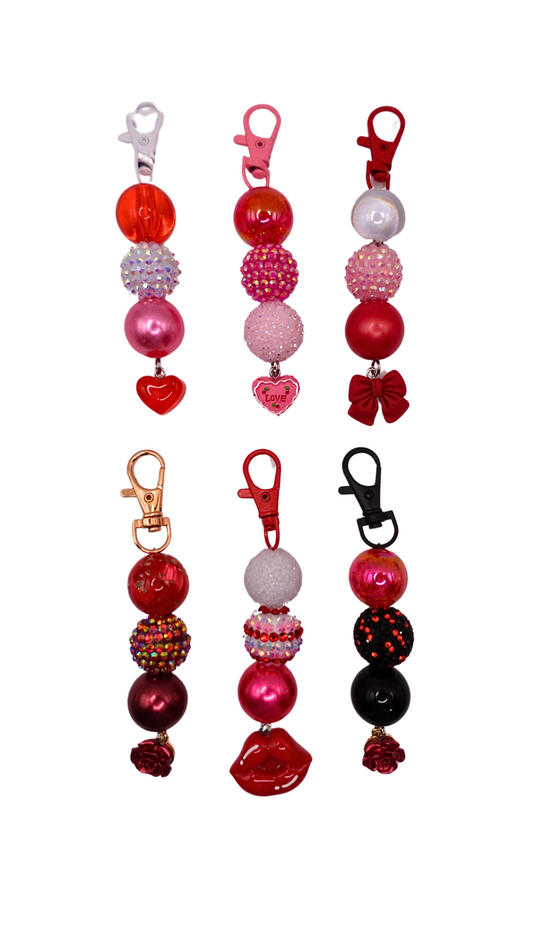 Valentine's Day Beaded Charms