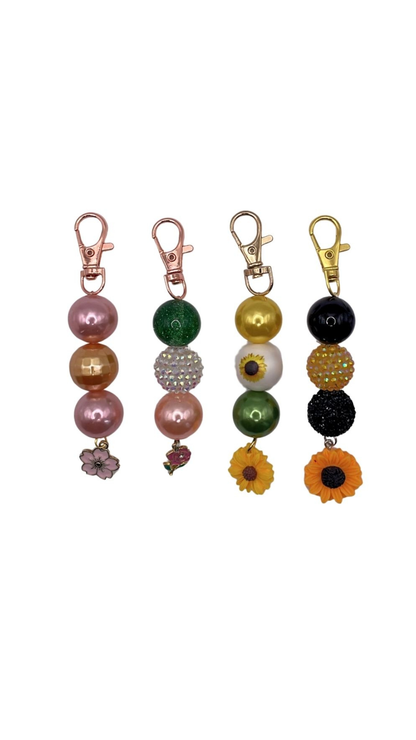 Floral Beaded Charms