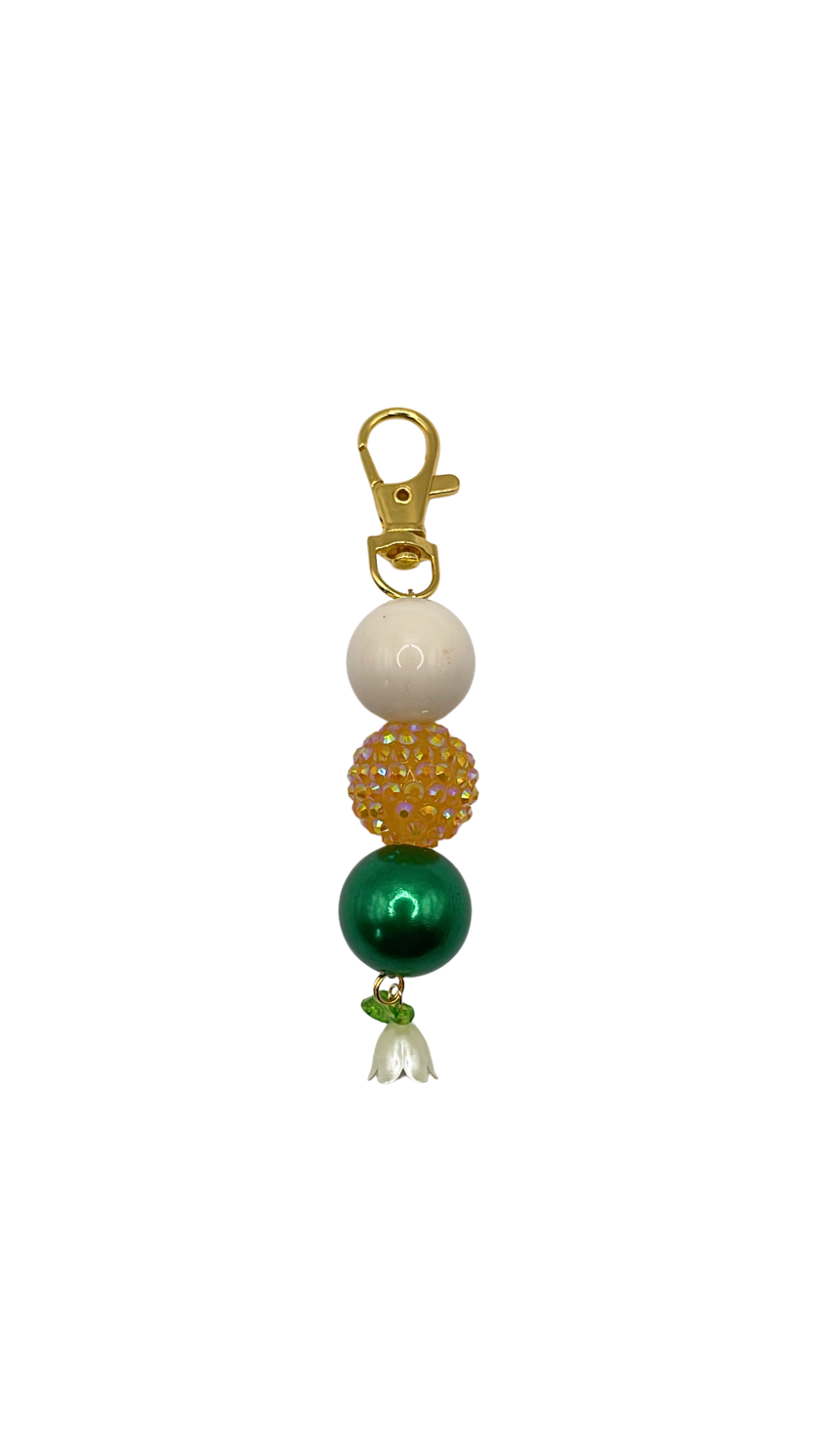 Yellow Meadow Beaded Charm
